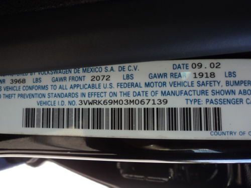 2003 VW JETTA GL ONE OWNER SUPER LOW MILES NON SMOKER ACCIDENT FREE NO RESERVE!, image 36