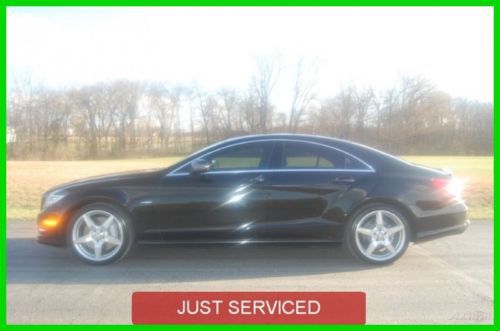 2012 cls550 used turbo v8 amg black/black sedan navigation sunroof inspected wow