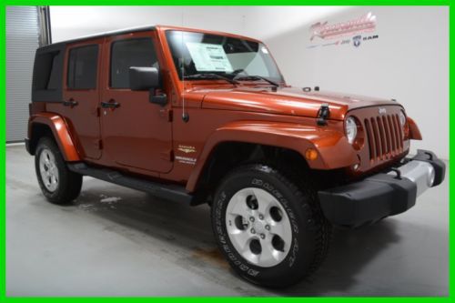 Free shipping &amp; airfare! new 2014 jeep wrangler unlimited 4x4 sahara 3pc hardtop