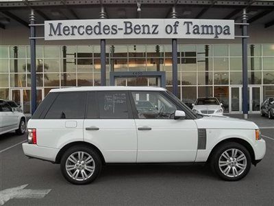 2011 land rover range rover luxury fuji white one owner fla trade benz dealer