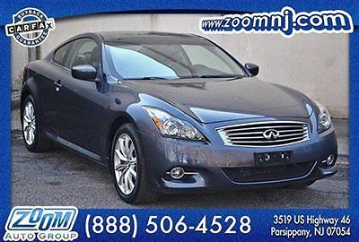 1 owner 2011 infiniti g 37 x coupe 2 door rear camera sport! factory warranty!