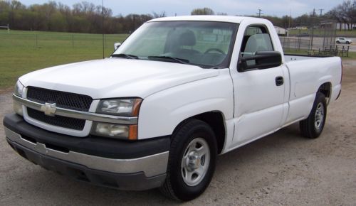 2003 chevrolet silverado single cab long bed work truck runs great - no reserve