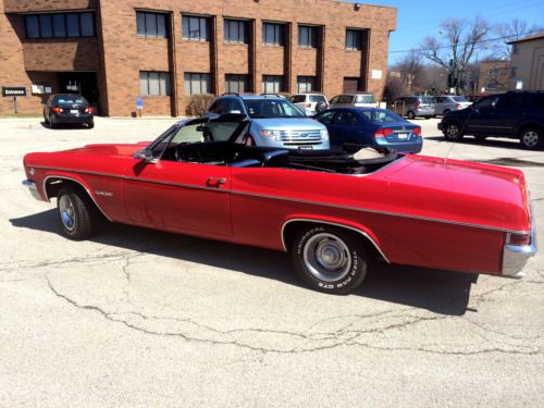 1966 chevrolet chevy impala ss 327 convertible real deal 16867 ss convertible