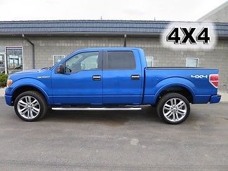 2013 ford f150 xlt crewcab 5.0 v8 4x4 4 wheel drive leather 22&#034; wheels truck