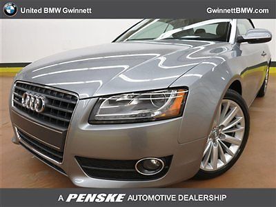 2dr cabriolet auto quattro 2.0t premium plus low miles convertible automatic gas