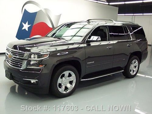 2015 chevy tahoe ltz 4x4 sunroof nav rear cam dvd 3k mi texas direct auto