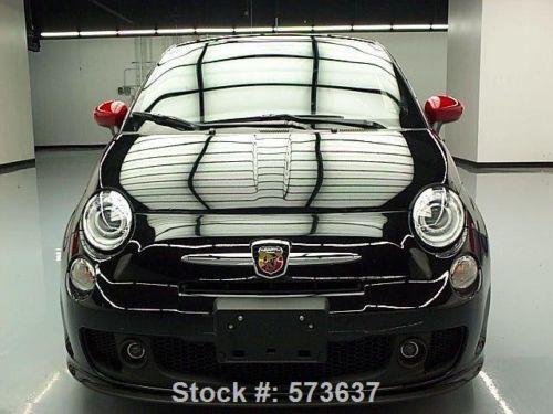 2013 fiat 500 abarth 5speed heated leather alloys 3k mi texas direct auto