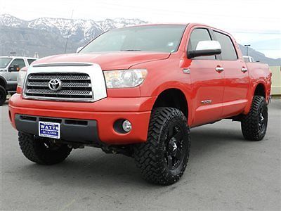 Tundra crew max limited 4x4 5.7 v8 leather custom new lift wheels tires auto