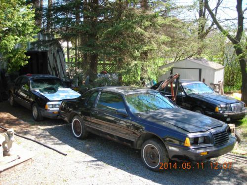 1983-86 thunderbirds turbo coupes black 5 spds