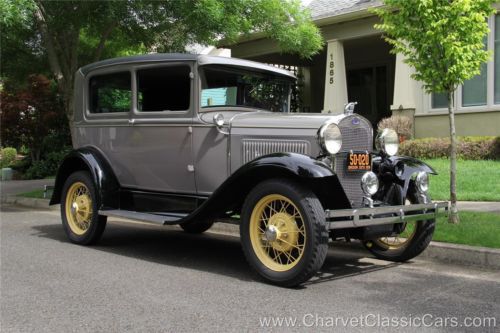 1930 ford model a tudor. restored. set-up for touring! see video