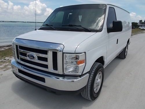 09 ford e-250 cargo van - full bin package - no accidents - above avg auto check