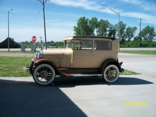 1929 ford model a 2 door coupe sedan complete car (project car) rear gasoline he