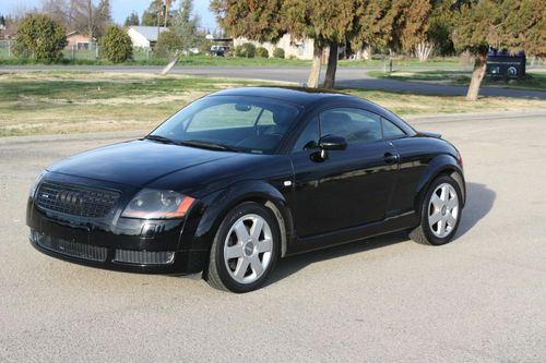 2001 audi tt coupe quattro black on black california owner clean carfax