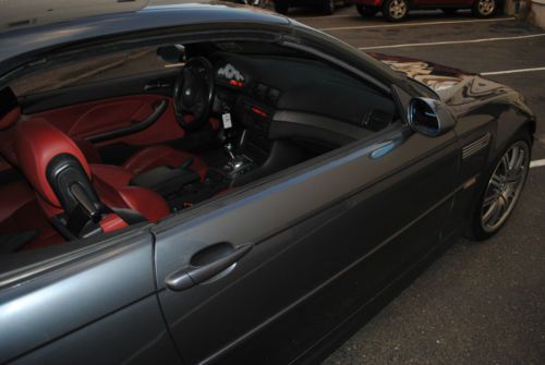 2003 BMW M3 Base Convertible Metallic Grey Red Interior 2-Door Hardtop 59k 3.2L, US $19,500.00, image 6