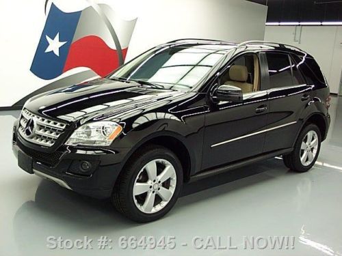 2011 mercedes-benz ml350 4matic awd sunroof nav dvd 37k texas direct auto