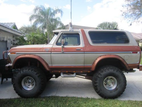 1978 ford bronco custom xlt 4x4 460 c6 12 inch lift 44 in super swampers,513gear