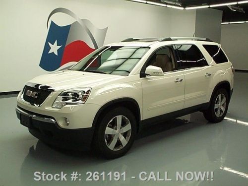 2010 gmc acadia slt dual sunroof nav dvd rear cam 17k texas direct auto