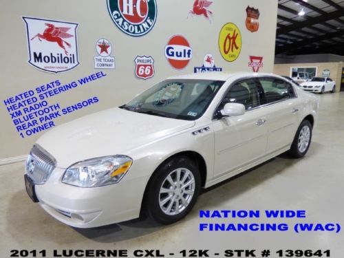 2011 lucerne cxl,remote start,htd lth,b/t,park sensors,17in whls,12k,we finance!