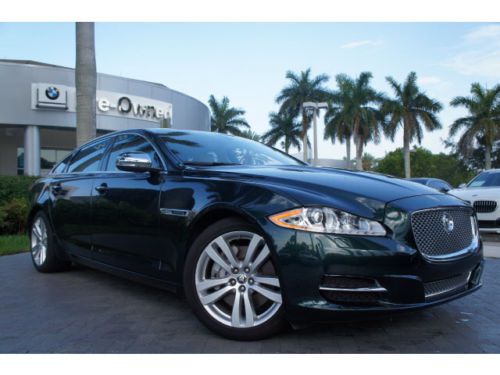 2012 jaguar xjl portfolio  taiga green navigation camera clean carfax florida