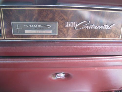 1978 LINCOLN CONTINENTAL TOWN CAR WILLIAMSBURG LIMITED EDITION, image 15