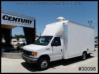 Econoline e350 14&#039;6&#034; supreme corp cube work van bulkhead e-tracs - we finance!