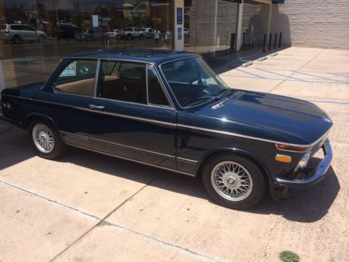 1973 bmw 2002 atlantik blue with tan interior sunroof