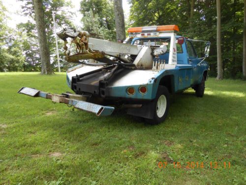 1989 Chevy 4X4 Wrecker Tow Truck twin line hydraulic boom and wheel lift 7.4LT, image 8