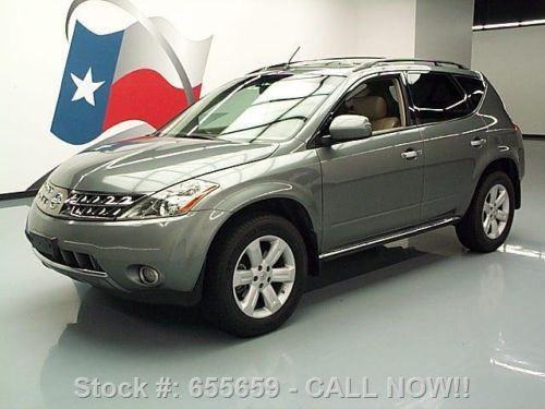 2007 nissan murano sl awd sunroof rear cam htd leather! texas direct auto