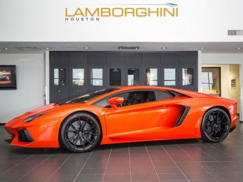 2013 lamborghini lp700-4 aventador orange coupe nav dione wheels