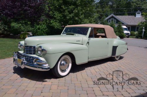 1946 lincoln continental cabriolet - ccca senior car!