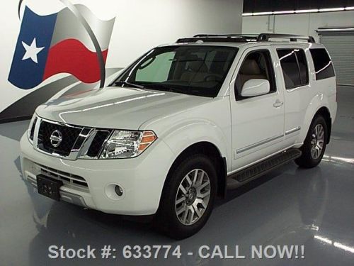 2012 nissan pathfinder le htd leather sunroof nav 33k texas direct auto