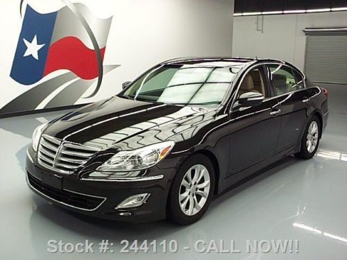 2013 hyundai genesis v6 heated leather alloy wheels 39k texas direct auto