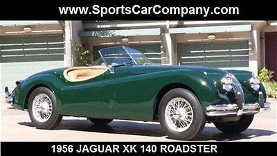 1956 jaguar xk 140 roadster restored british racing green collector car rustfree