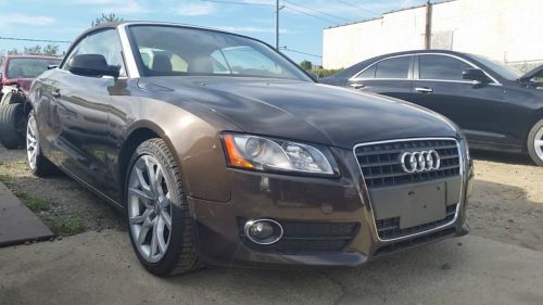 2011 audi a5 cabriolet convertible 2.0l light rear hit salvage repair no reserve