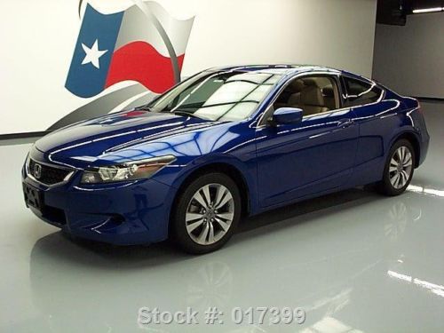 2009 honda accord ex-l coupe sunroof htd leather 39k mi texas direct auto