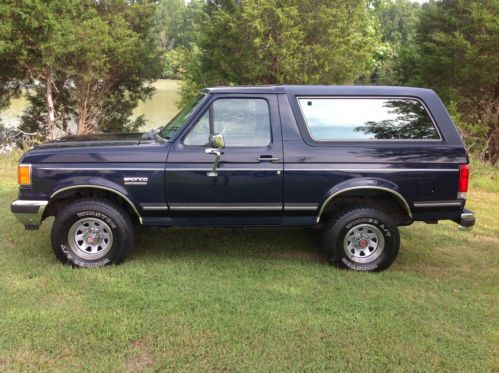 1989 ford bronco xlt sport utility 4wd 5.0 v8 motor