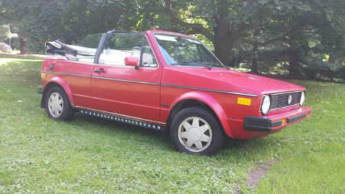 1986 vw cabriolet, solid, great runner, driveable winter project car. no reserve