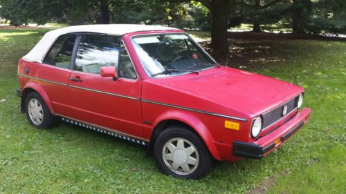 1986 VW Cabriolet, Solid, Great Runner, Driveable Winter Project Car. NO RESERVE, image 6