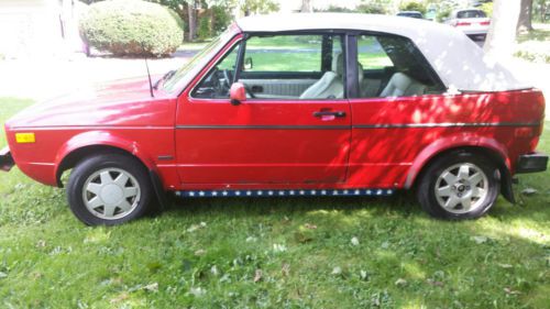 1986 VW Cabriolet, Solid, Great Runner, Driveable Winter Project Car. NO RESERVE, image 8