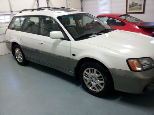 2002 2003 2004 subaru legacy outback wagon ll bean l.l. bean edition white awd!