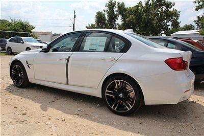 Bmw m3 sedan new 4 dr manual gasoline 3.0l straight 6 cyl mineral white metallic