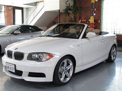 2010 bmw 135i convertible m sport alpine white