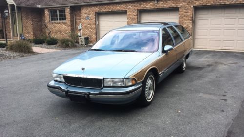 1993 buick roadmaster estate wagon 4-door 5.7l with rear facing seats  nr