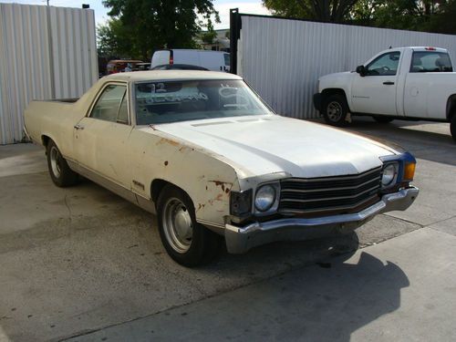 1972 gmc sprint = chevrolet el camino  350 auto disc brakes 12 bolt good project