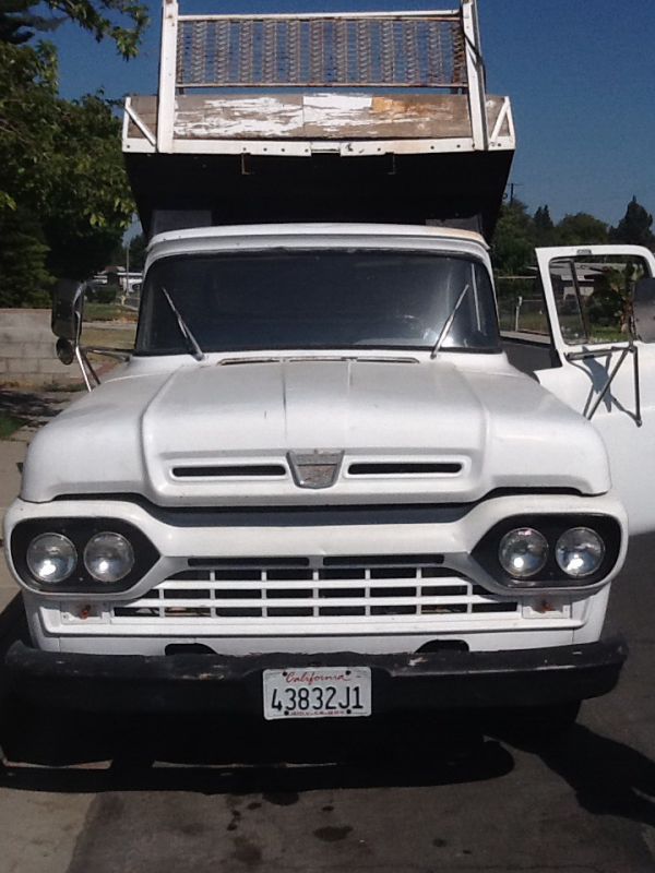 1960 f350 classic dump truck, straight body, mechanically sound, runs excellent, clean title