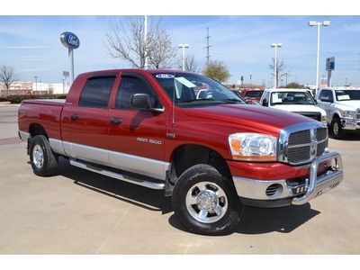 2006 dodge ram mega cab slt, hemi, 4x4, local trade texas owned, tonneau cover