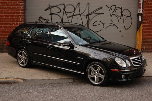 2007 mercedes e63 amg wagon, "uber rare, only 37k miles, black on black, stunning