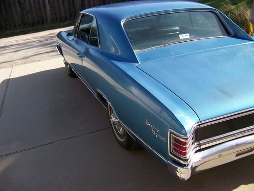 1967 ss 396 chevelle super sport 1967 chevelle oem factory marina blue paint ss