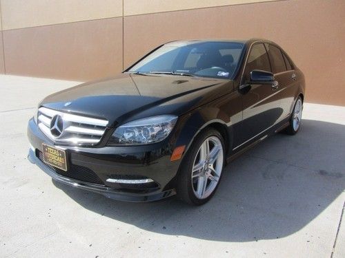2011 mercedes-benz c300~sport~amg~3.0l~nav~rcam~roof~premium~keygo~1 owner