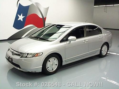 2008 honda civic hybrid auto cruise ctrl blue seats 57k texas direct auto